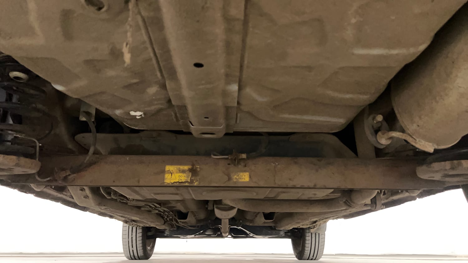 Used 2015 Tata Zest XMA Diesel Diesel Automatic extra REAR UNDERBODY VIEW (TAKEN FROM REAR)