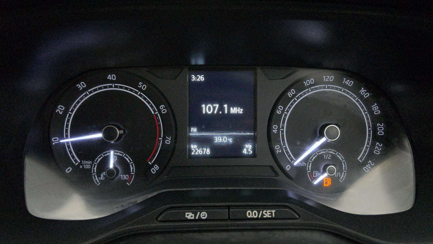 Used 2023 Skoda Kushaq Ambition 1.0L TSI MT Petrol Manual interior CLUSTERMETER VIEW