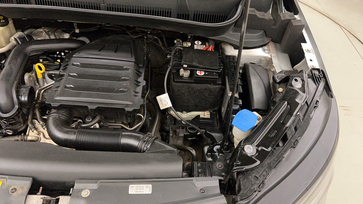 Used 2023 Skoda Kushaq Ambition 1.0L TSI MT Petrol Manual engine ENGINE LEFT SIDE VIEW