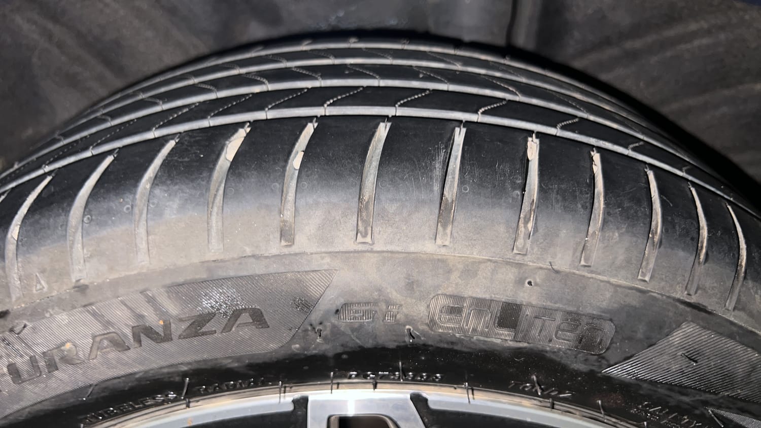 Used 2021 Skoda Octavia L&K 2.0 Petrol Automatic tyres LEFT REAR TYRE TREAD VIEW