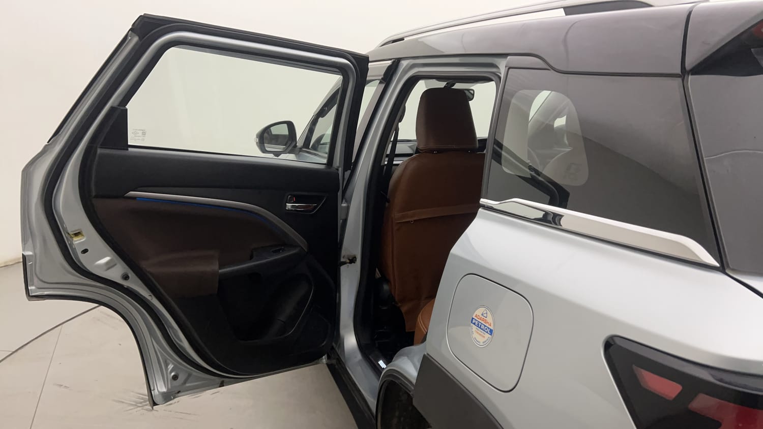 Used 2022 Maruti Suzuki Brezza Zxi Plus Dual Tone Petrol Manual interior LEFT REAR DOOR OPEN VIEW