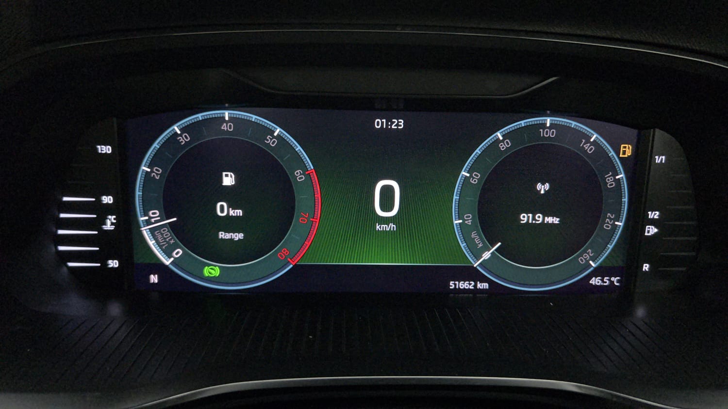 Used 2021 Skoda Octavia L&K 2.0 Petrol Automatic interior CLUSTERMETER VIEW