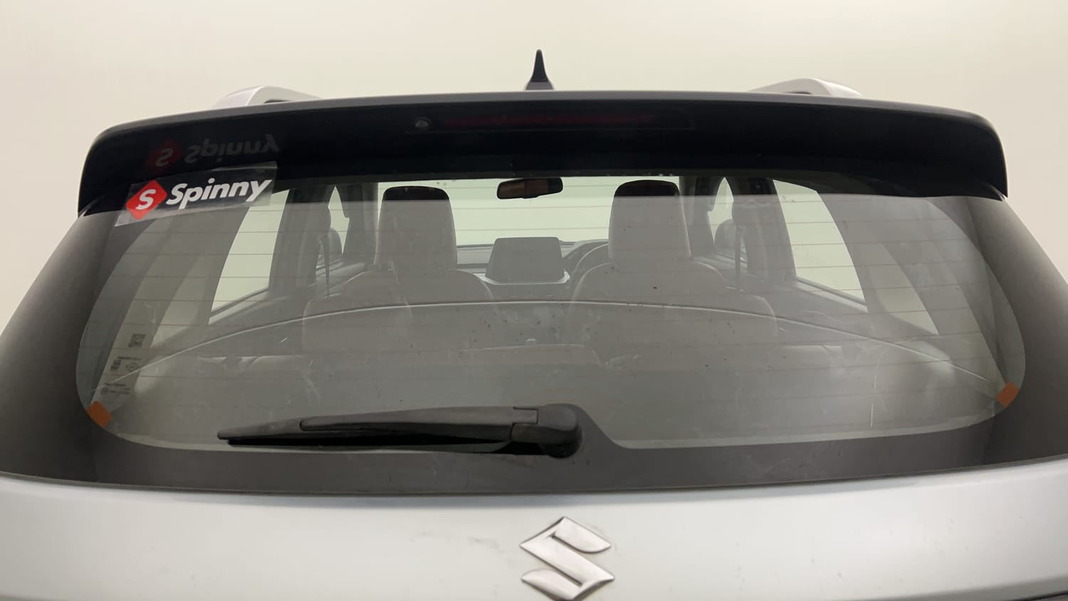Used 2022 Maruti Suzuki Brezza Zxi Plus Dual Tone Petrol Manual exterior BACK WINDSHIELD VIEW