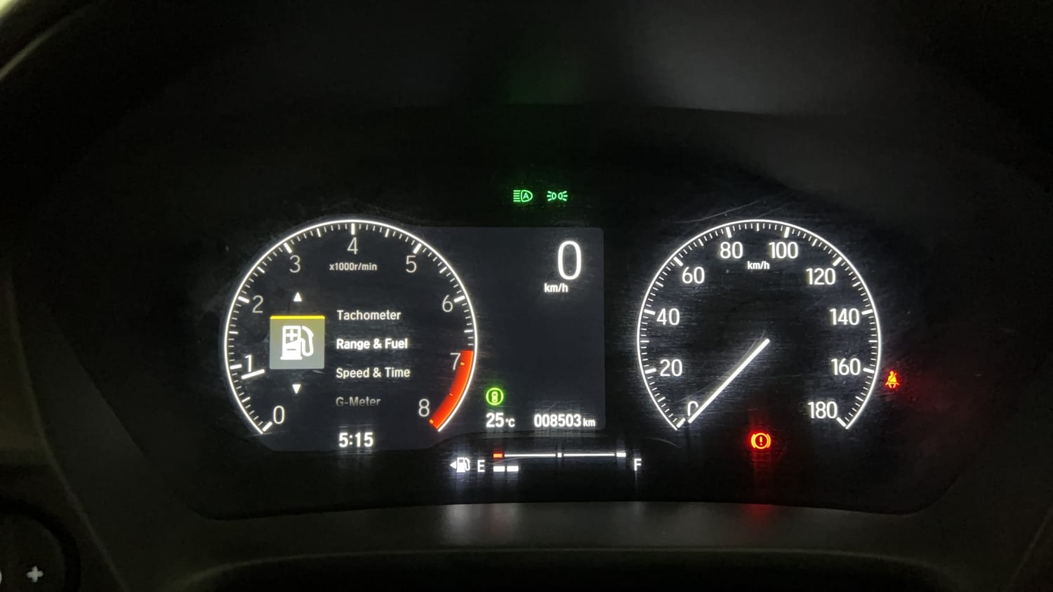 Used 2024 Honda Elevate ZX MT Petrol Manual interior CLUSTERMETER VIEW