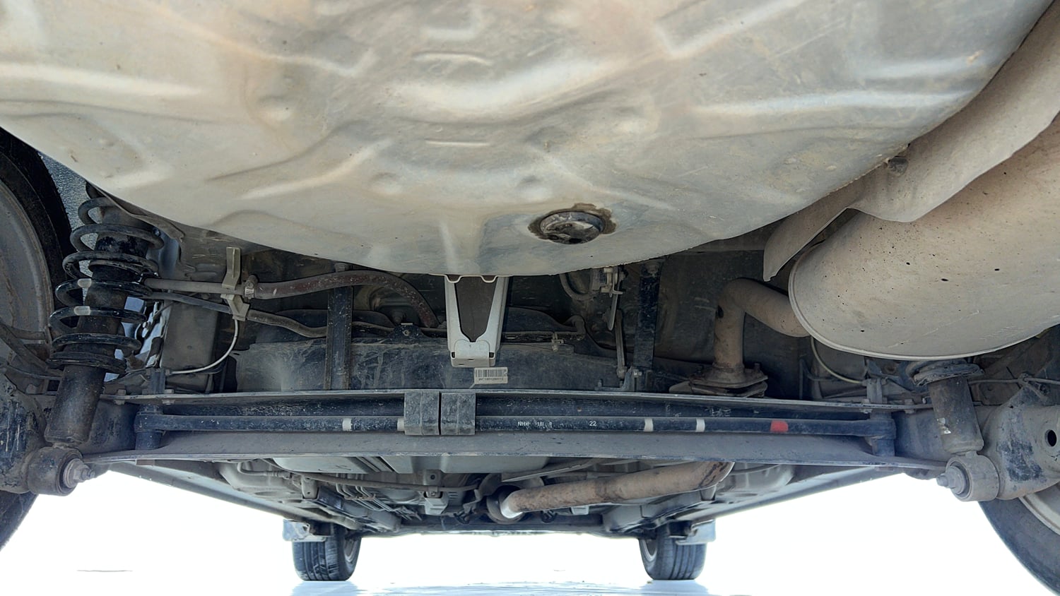Used 2019 Toyota Corolla Altis VL CVT Petrol Petrol Automatic extra REAR UNDERBODY VIEW (TAKEN FROM REAR)