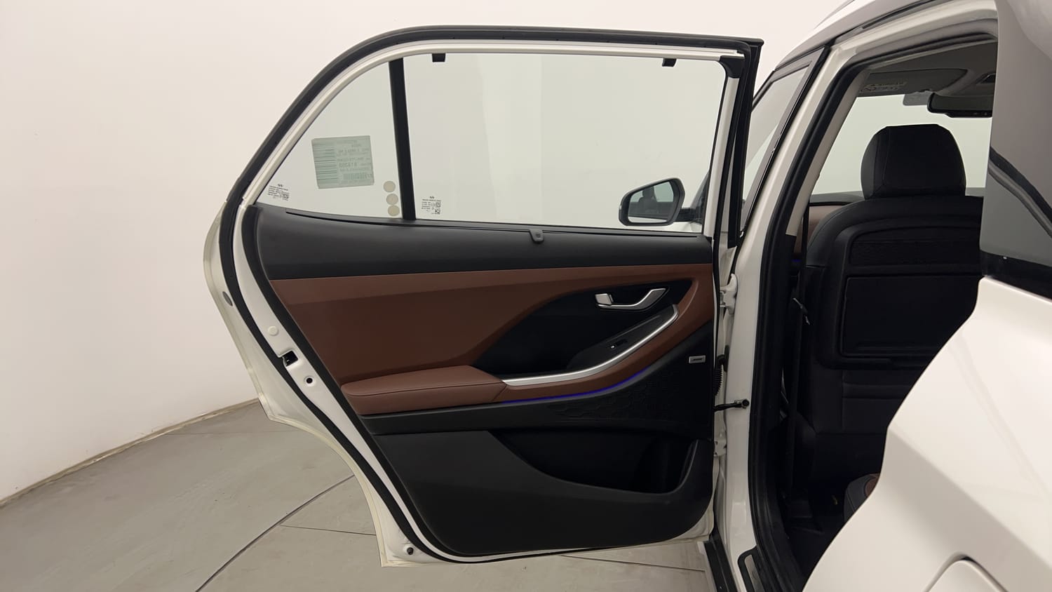 Used 2022 Hyundai Alcazar Platinum 7 STR 2.0 Petrol Petrol Manual interior LEFT REAR DOOR OPEN VIEW