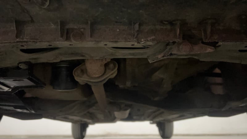 Used 2015 Maruti Suzuki Celerio ZXi AMT Petrol Automatic extra FRONT LEFT UNDERBODY VIEW