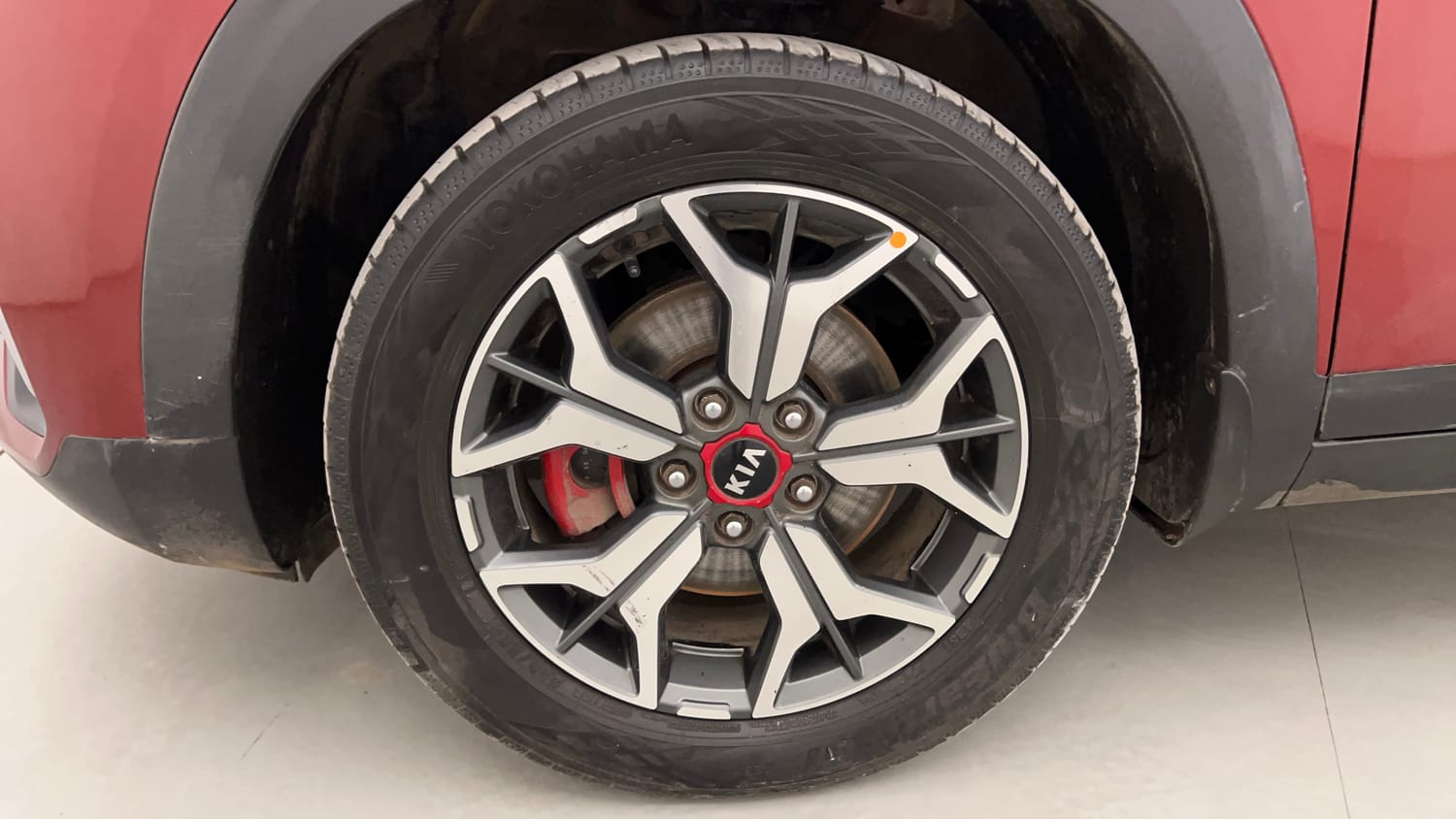 Used 2020 Kia Seltos GTX Plus DCT 1.4 Petrol Automatic tyres LEFT FRONT TYRE RIM VIEW