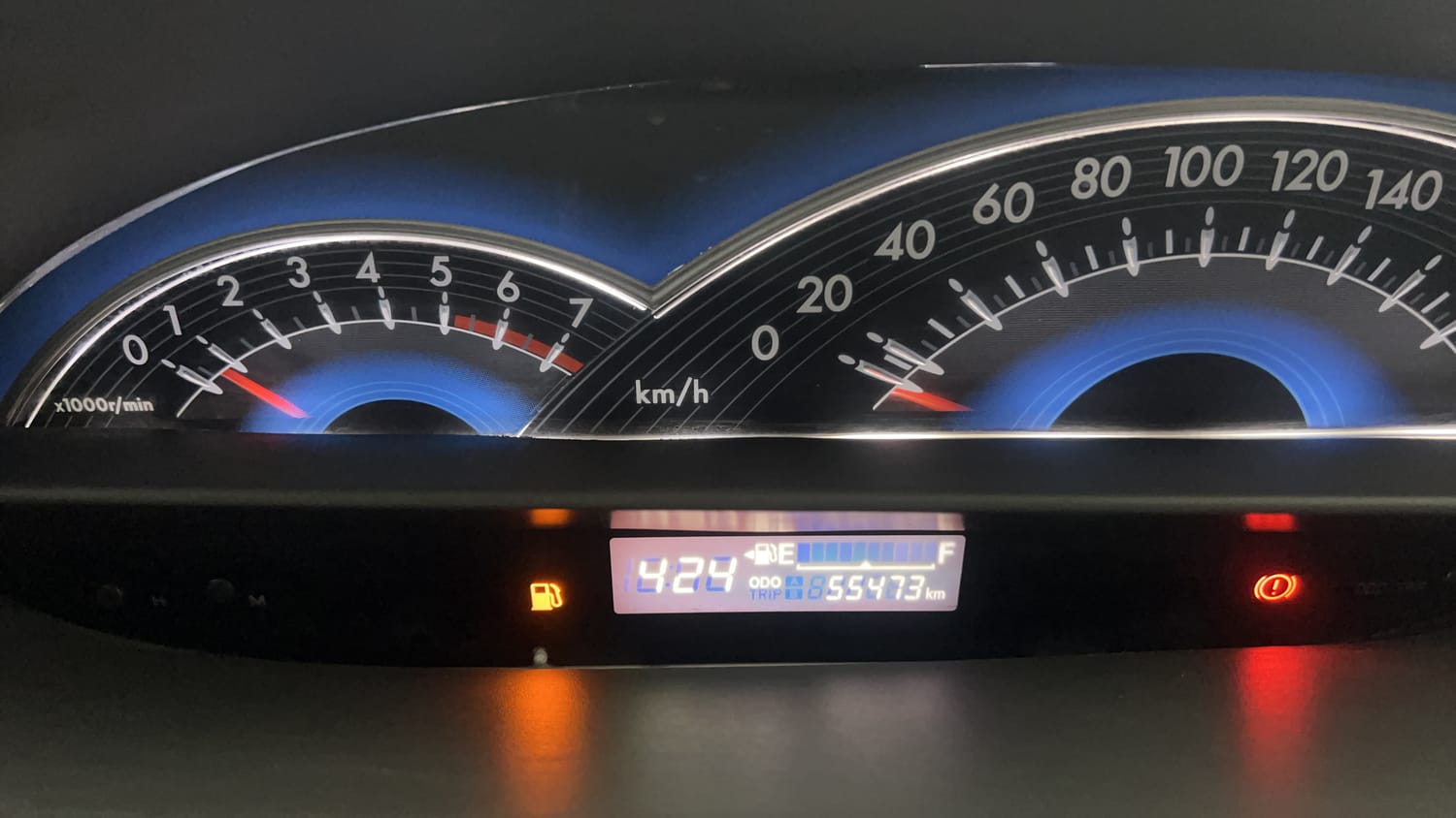 Used 2016 Toyota Etios Liva VD Diesel Manual interior CLUSTERMETER VIEW