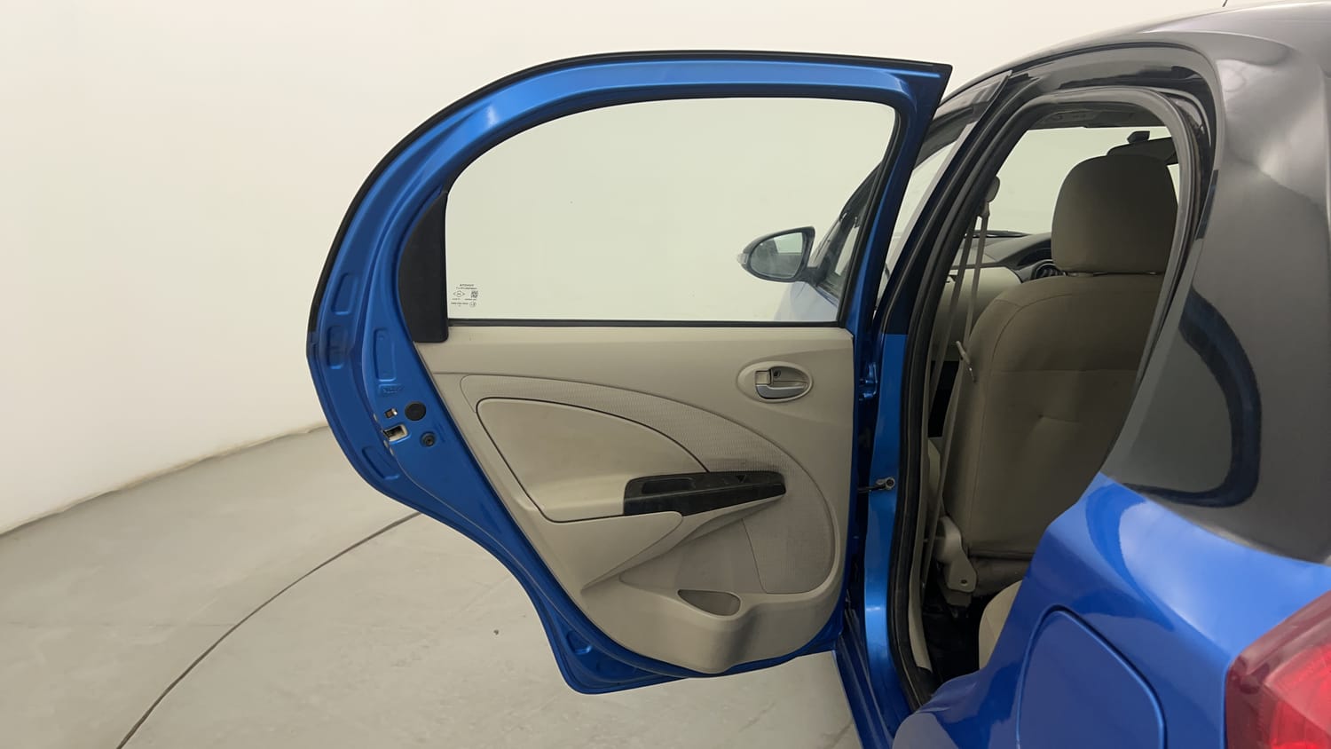 Used 2016 Toyota Etios Liva VD Diesel Manual interior LEFT REAR DOOR OPEN VIEW