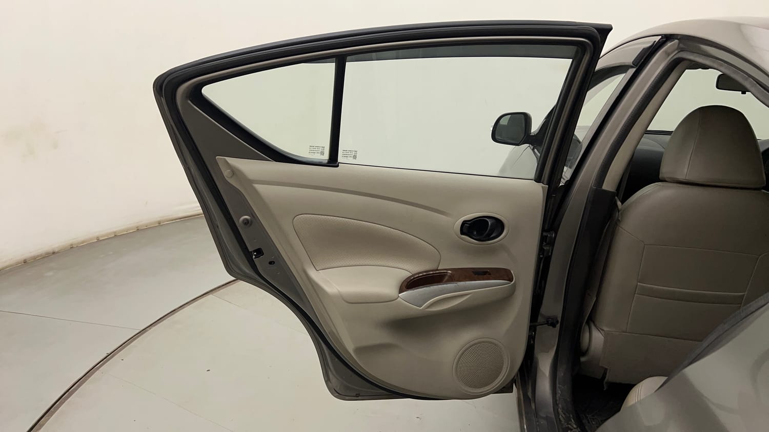 Used 2017 Nissan Sunny XV CVT Petrol Automatic interior LEFT REAR DOOR OPEN VIEW