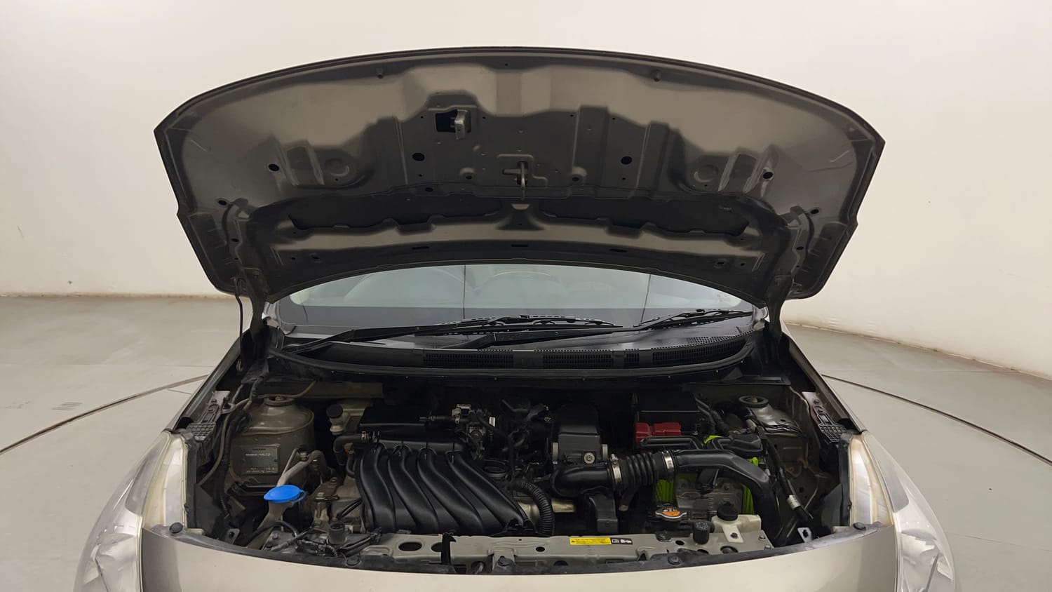 Used 2017 Nissan Sunny XV CVT Petrol Automatic engine ENGINE & BONNET OPEN FRONT VIEW