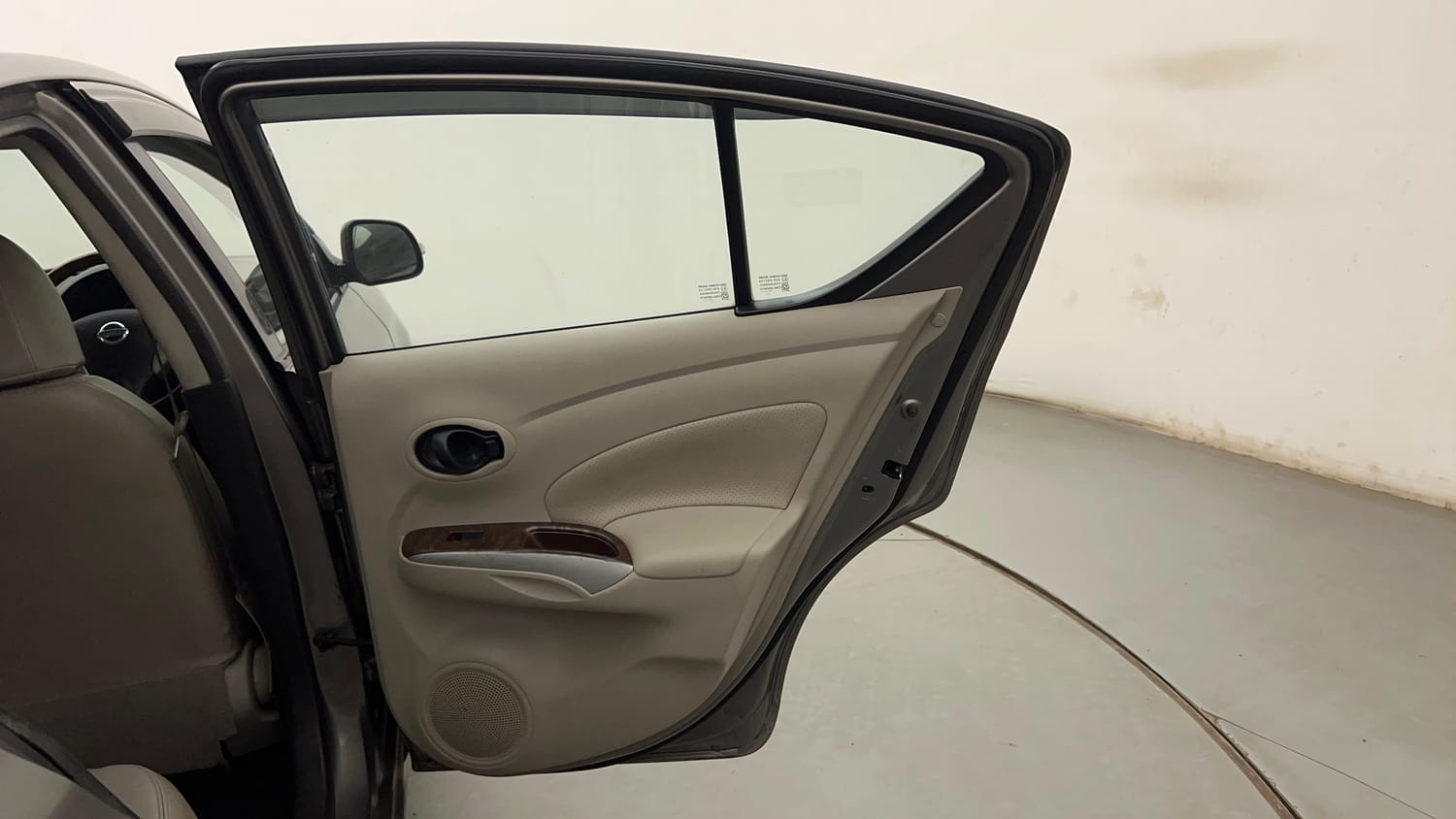 Used 2017 Nissan Sunny XV CVT Petrol Automatic interior RIGHT REAR DOOR OPEN VIEW
