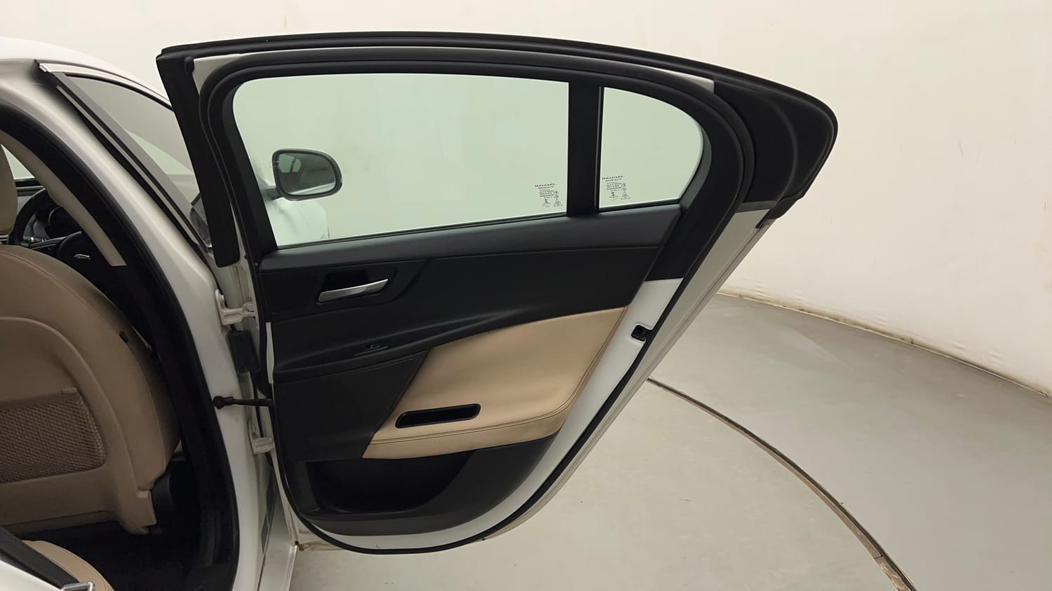 Used 2017 Jaguar XE Prestige Petrol Automatic interior RIGHT REAR DOOR OPEN VIEW