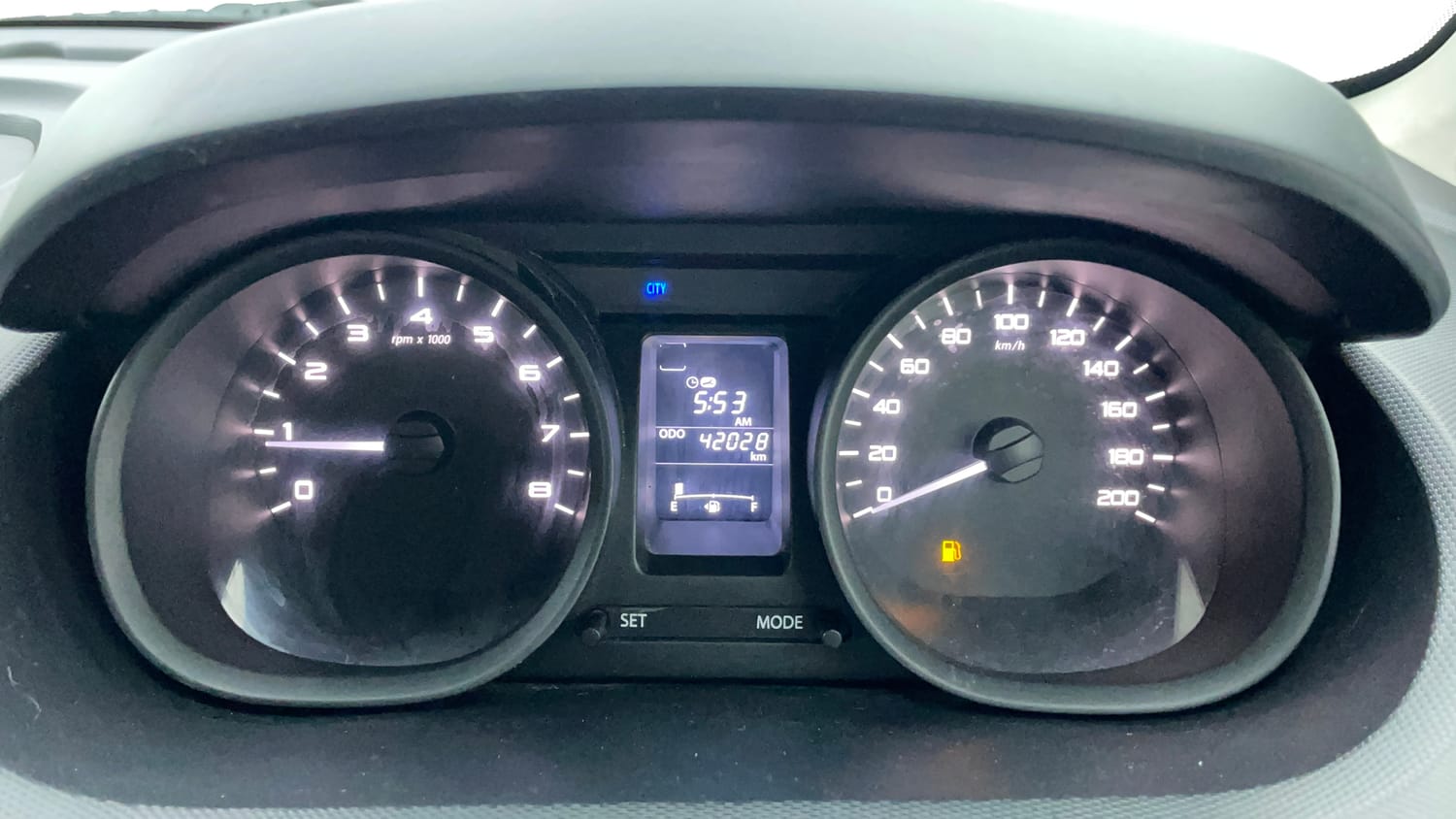 Used 2017 Tata Tiago Revotron XT Petrol Manual interior CLUSTERMETER VIEW