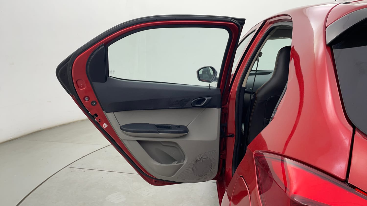 Used 2017 Tata Tiago Revotron XT Petrol Manual interior LEFT REAR DOOR OPEN VIEW