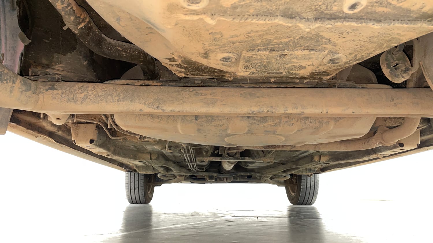 Used 2017 Tata Tiago Revotron XT Petrol Manual extra REAR UNDERBODY VIEW (TAKEN FROM REAR)