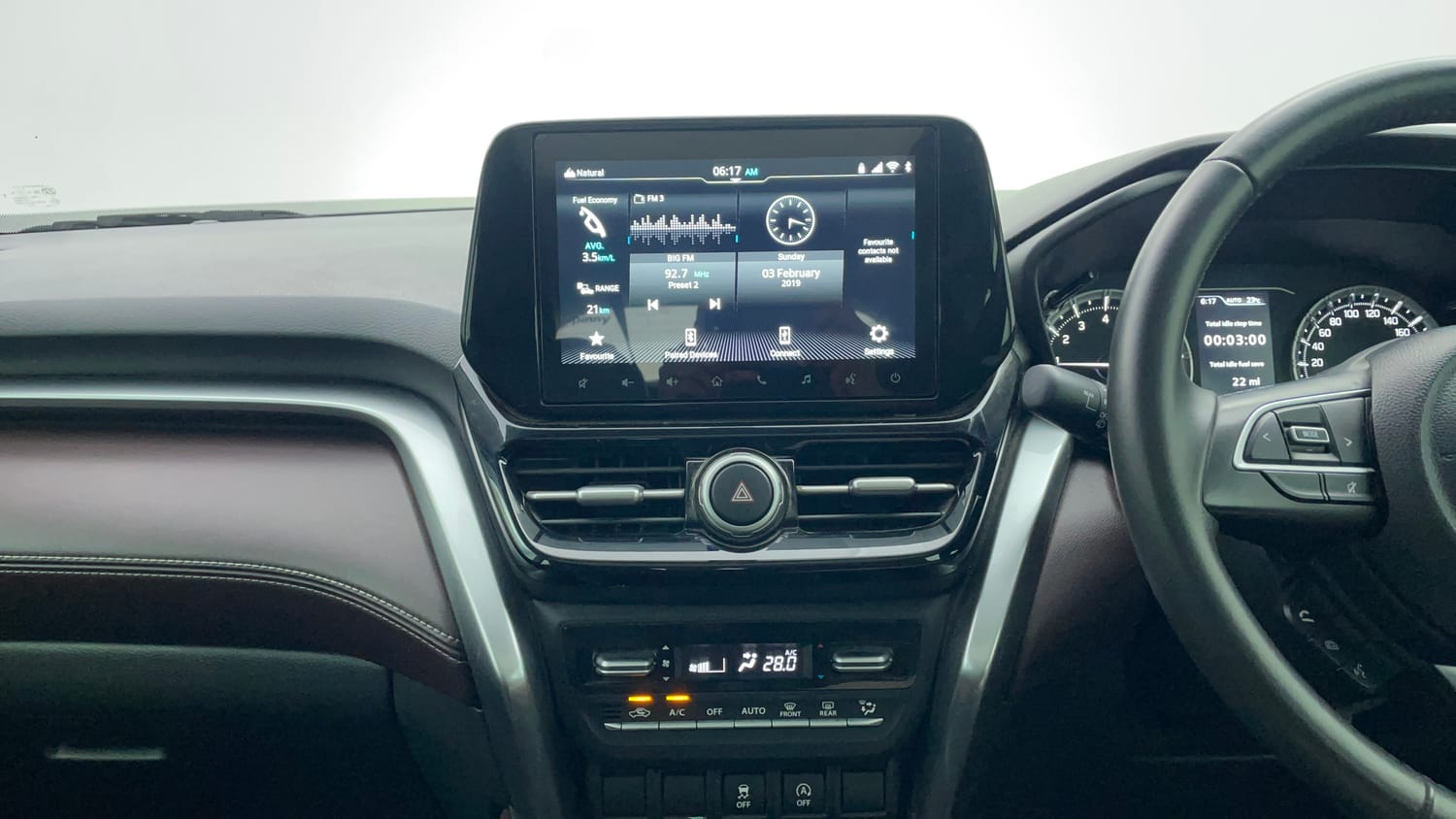 Used 2023 Maruti Suzuki Grand Vitara Alpha Smart Hybrid AllGrip Petrol Manual interior MUSIC SYSTEM & AC CONTROL VIEW