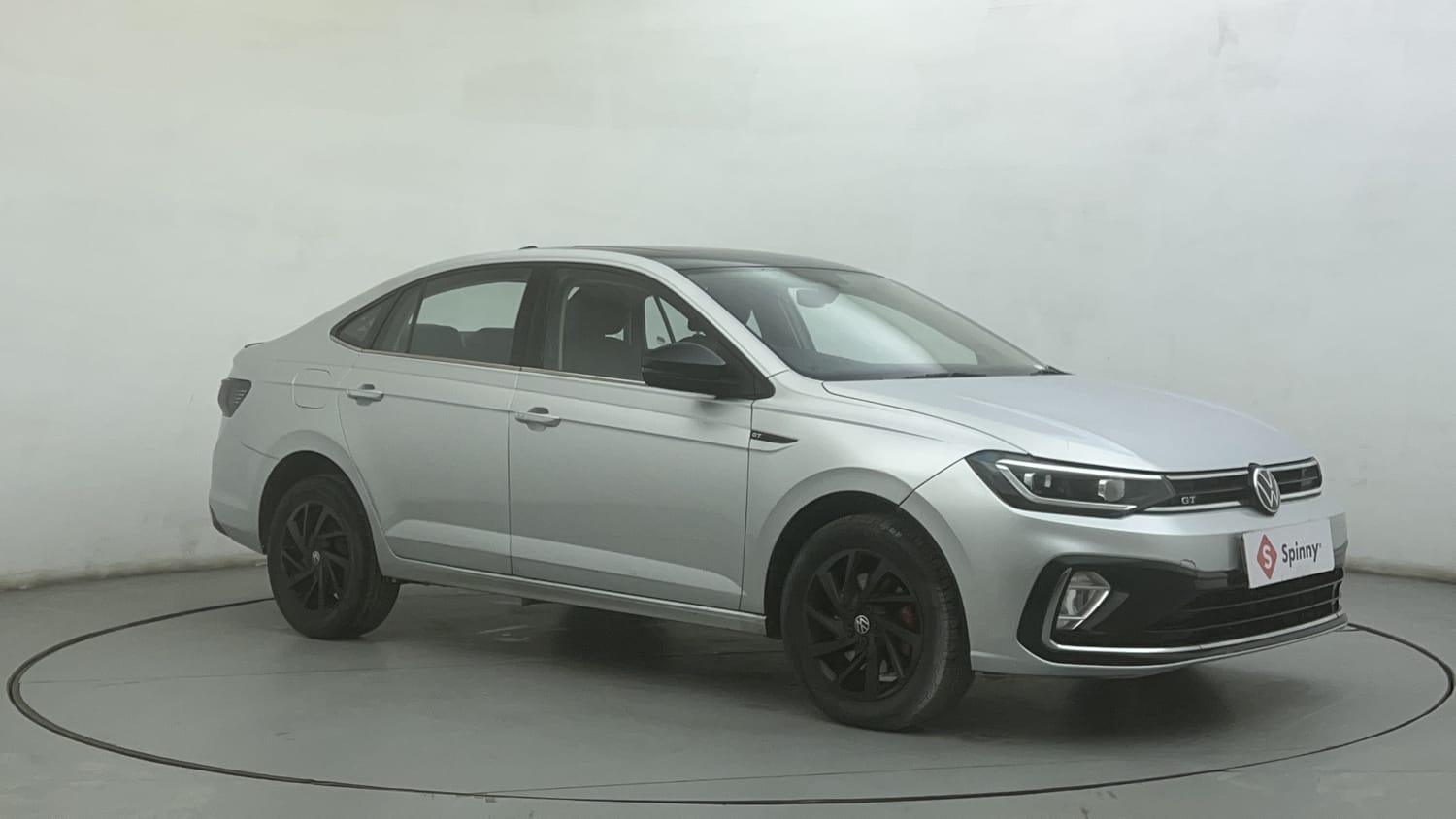 Used 2022 Volkswagen Virtus GT Plus 1.5 TSI EVO DSG Petrol Automatic exterior RIGHT FRONT CORNER VIEW