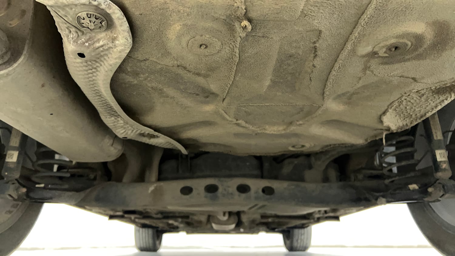 Used 2022 Volkswagen Virtus GT Plus 1.5 TSI EVO DSG Petrol Automatic extra REAR UNDERBODY VIEW (TAKEN FROM REAR)