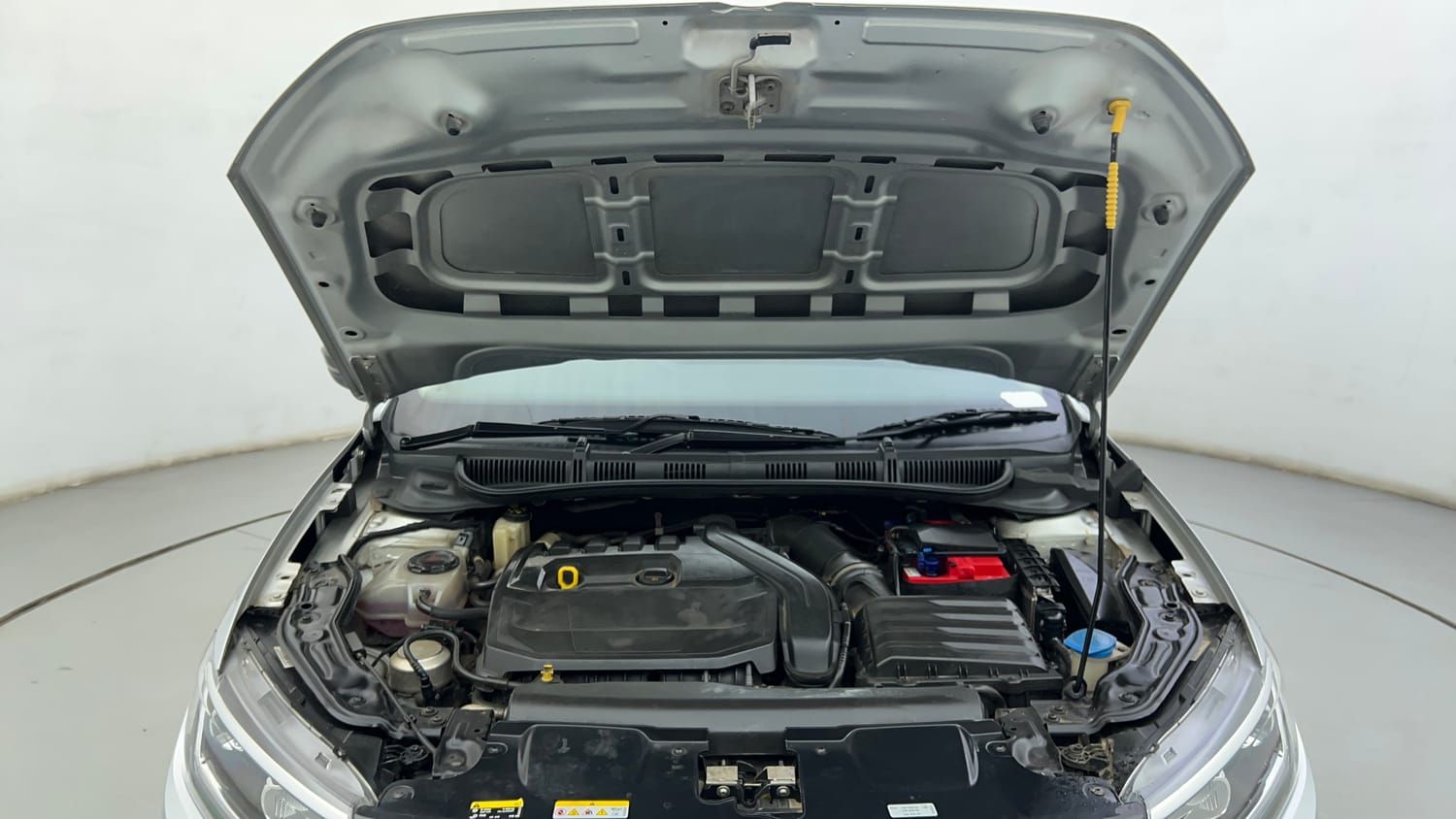 Used 2022 Volkswagen Virtus GT Plus 1.5 TSI EVO DSG Petrol Automatic engine ENGINE & BONNET OPEN FRONT VIEW