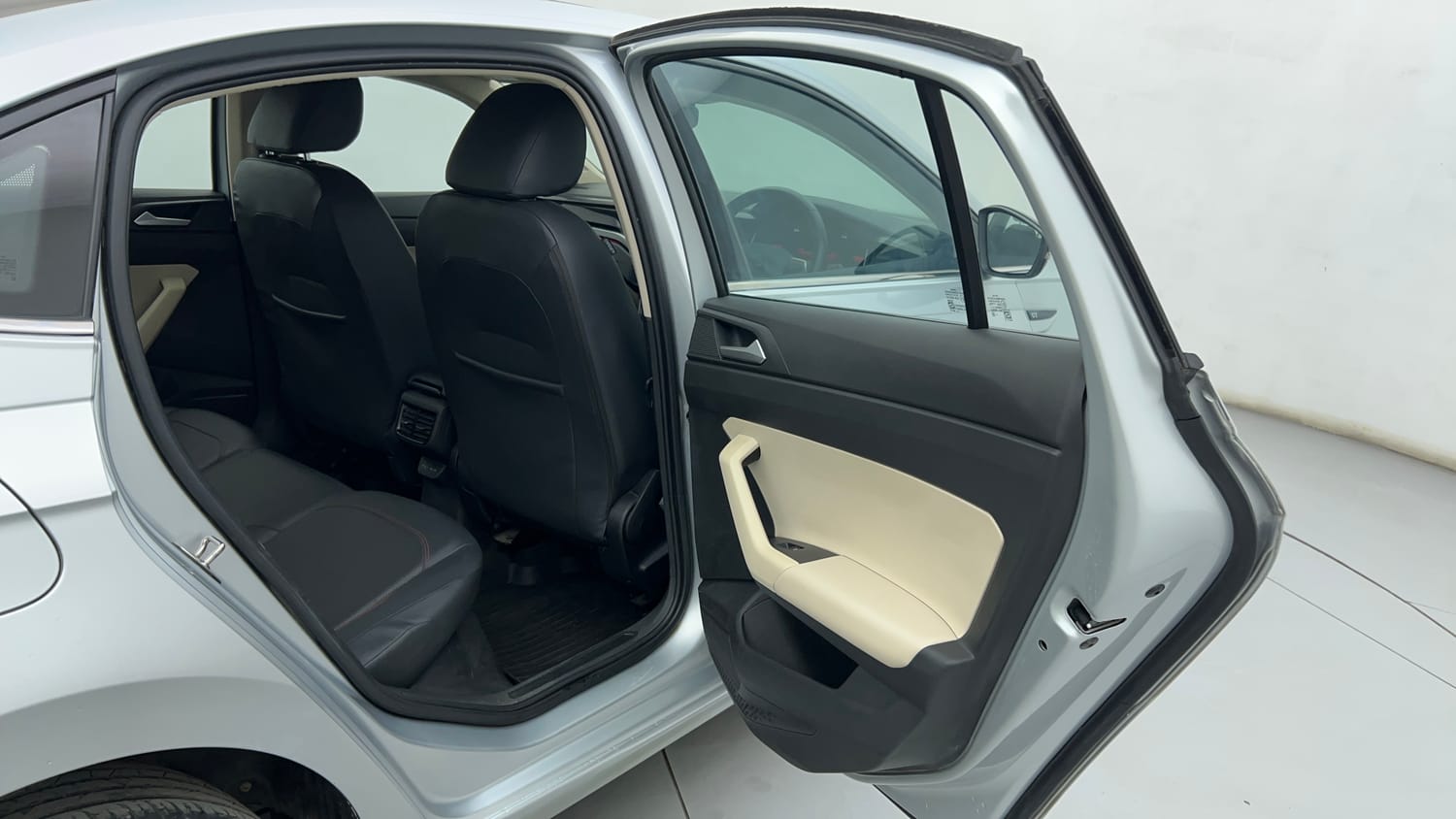 Used 2022 Volkswagen Virtus GT Plus 1.5 TSI EVO DSG Petrol Automatic interior RIGHT SIDE REAR DOOR CABIN VIEW