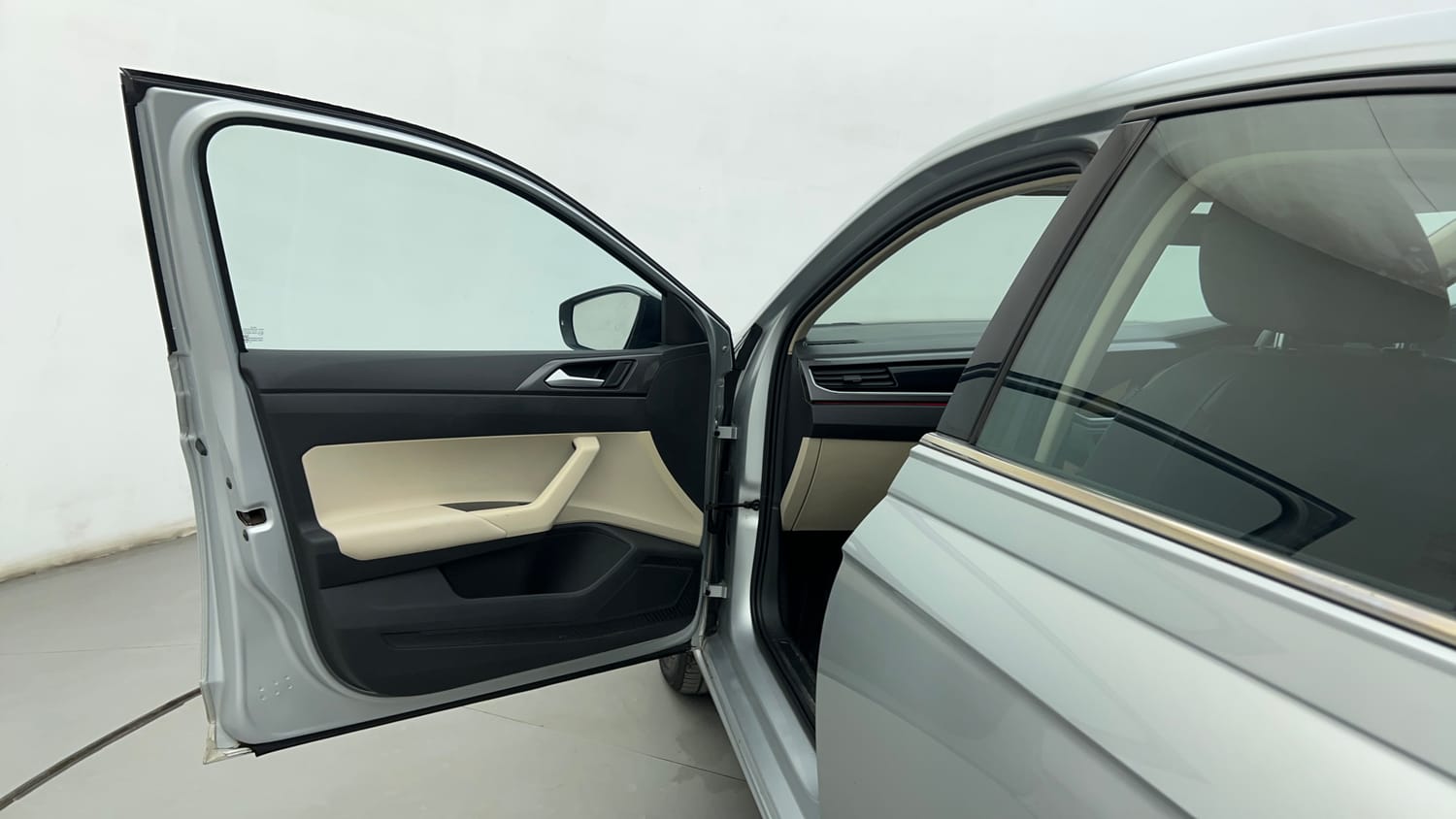 Used 2022 Volkswagen Virtus GT Plus 1.5 TSI EVO DSG Petrol Automatic interior LEFT FRONT DOOR OPEN VIEW