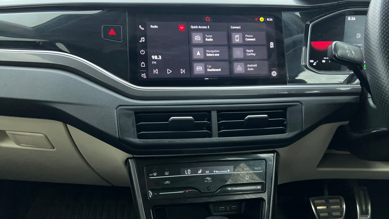 Used 2022 Volkswagen Virtus GT Plus 1.5 TSI EVO DSG Petrol Automatic interior MUSIC SYSTEM & AC CONTROL VIEW