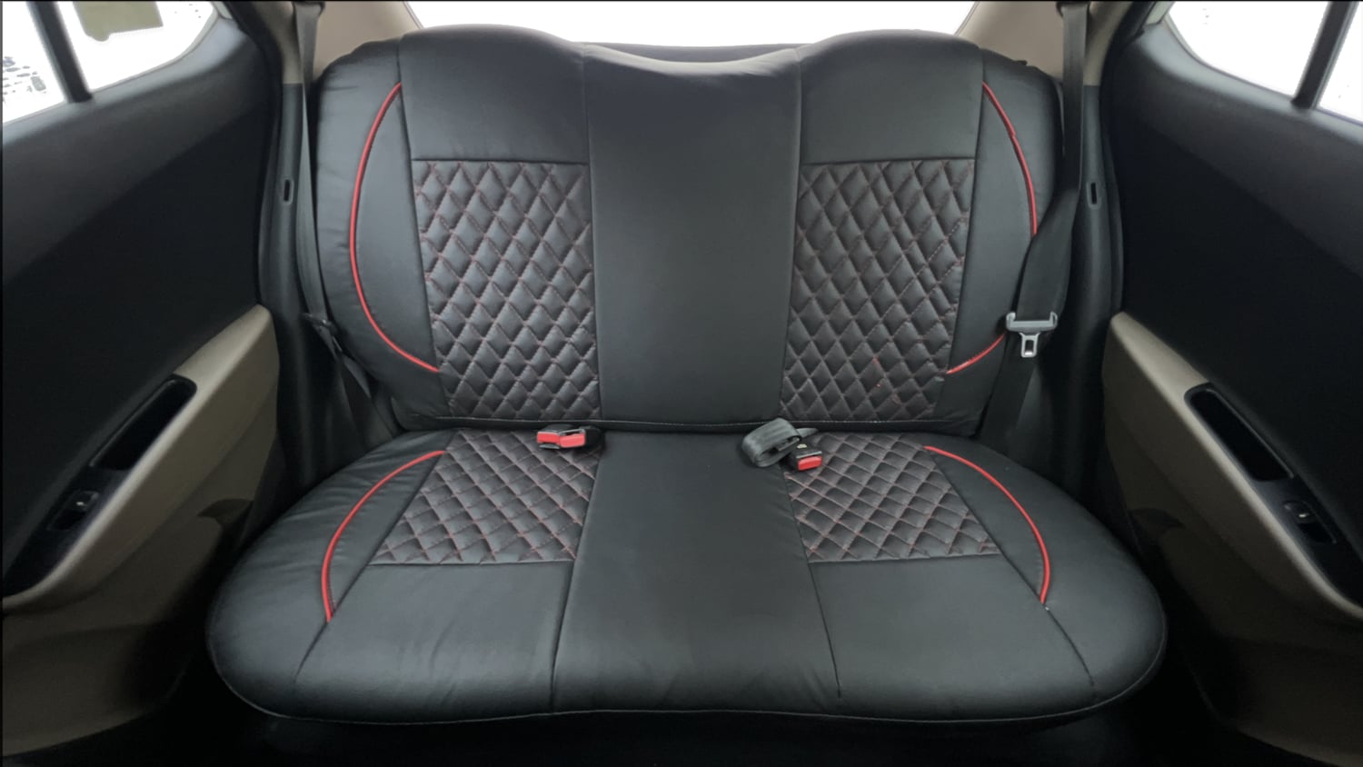 Used 2015 Hyundai Grand i10 Sportz 1.2 Kappa VTVT Petrol Manual interior REAR SEAT CONDITION VIEW