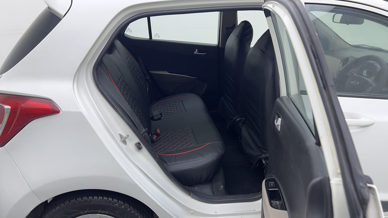 Used 2015 Hyundai Grand i10 Sportz 1.2 Kappa VTVT Petrol Manual interior RIGHT SIDE REAR DOOR CABIN VIEW
