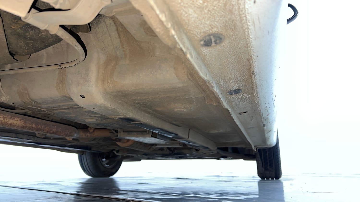 Used 2021 Hyundai Grand i10 Nios Sportz U2 1.2 CRDi Diesel Manual extra REAR RIGHT UNDERBODY VIEW