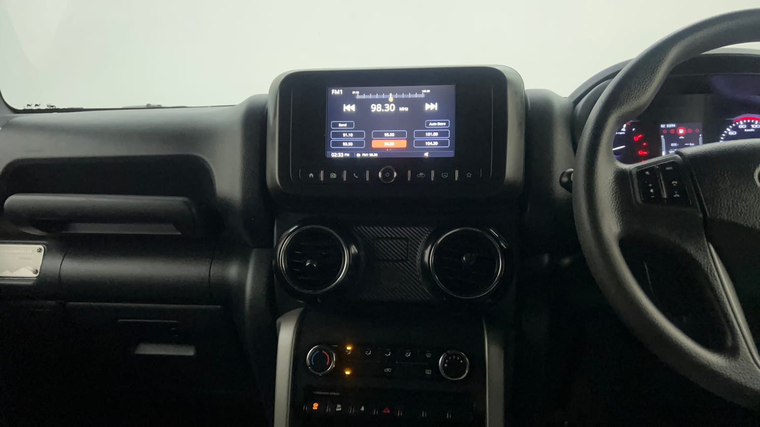 Used 2021 mahindra Thar LX Hard Top Diesel MT 4WD Diesel Manual interior MUSIC SYSTEM & AC CONTROL VIEW