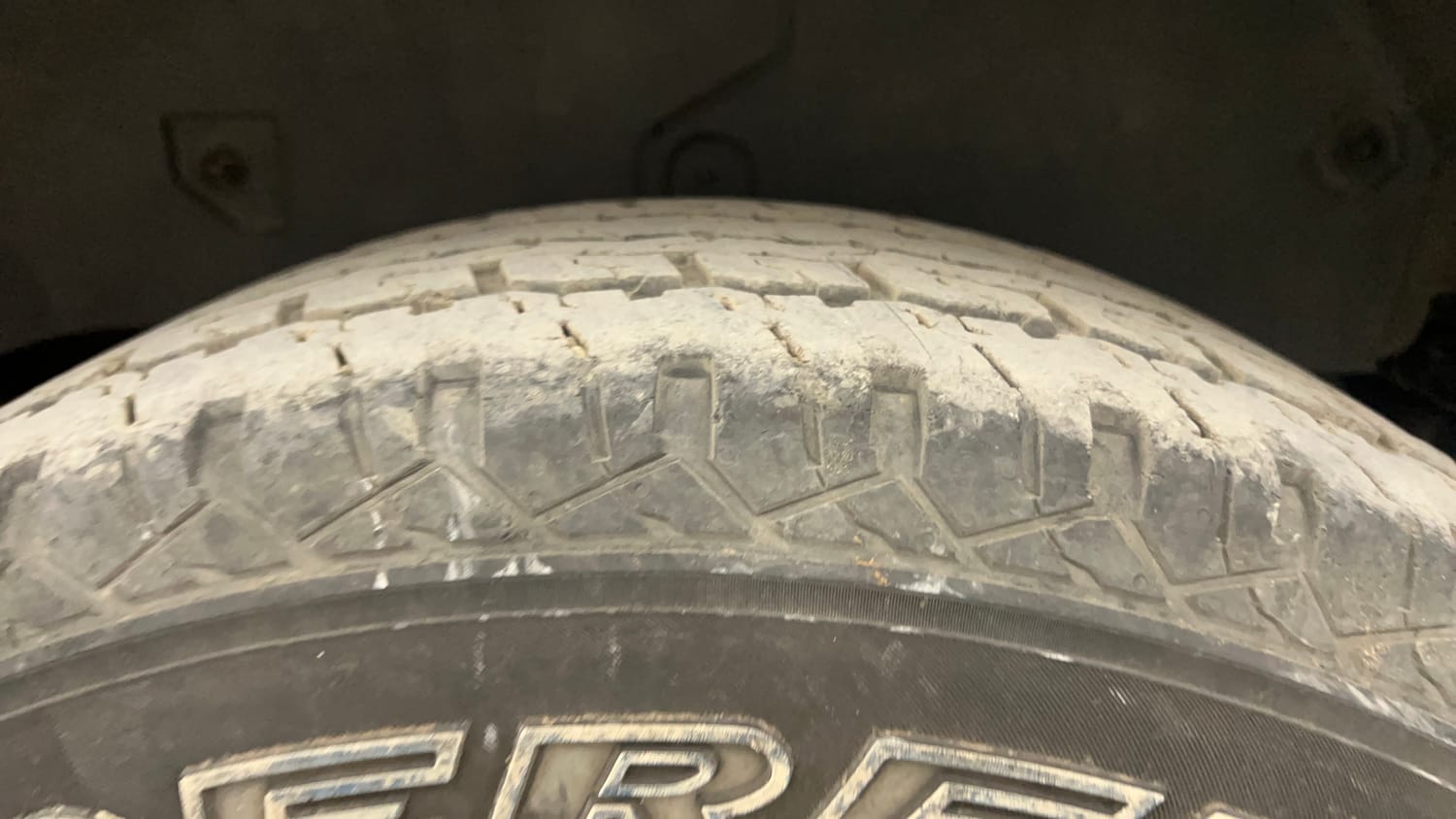 Used 2021 mahindra Thar LX Hard Top Diesel MT 4WD Diesel Manual tyres LEFT REAR TYRE TREAD VIEW