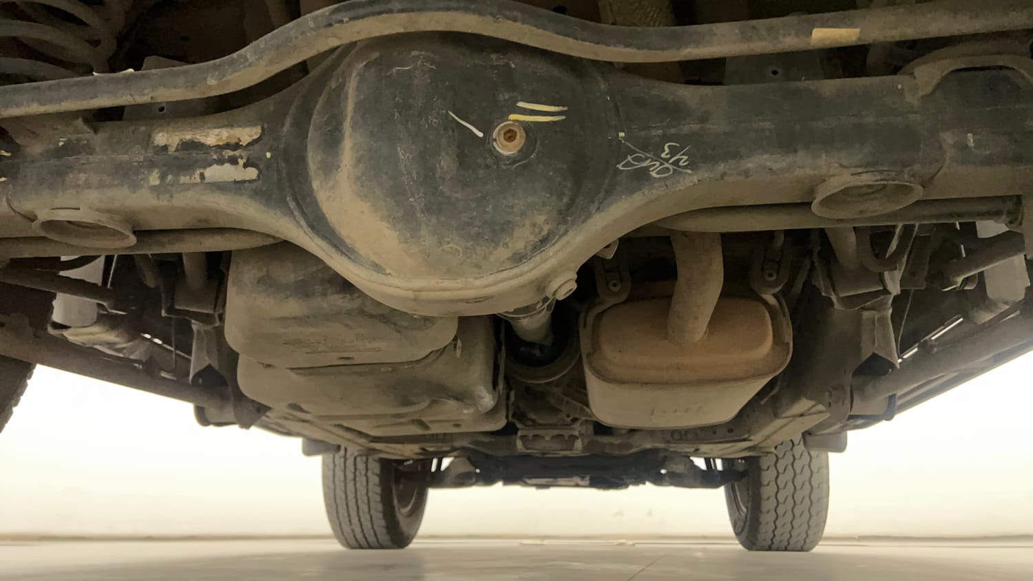 Used 2021 mahindra Thar LX Hard Top Diesel MT 4WD Diesel Manual extra REAR UNDERBODY VIEW (TAKEN FROM REAR)