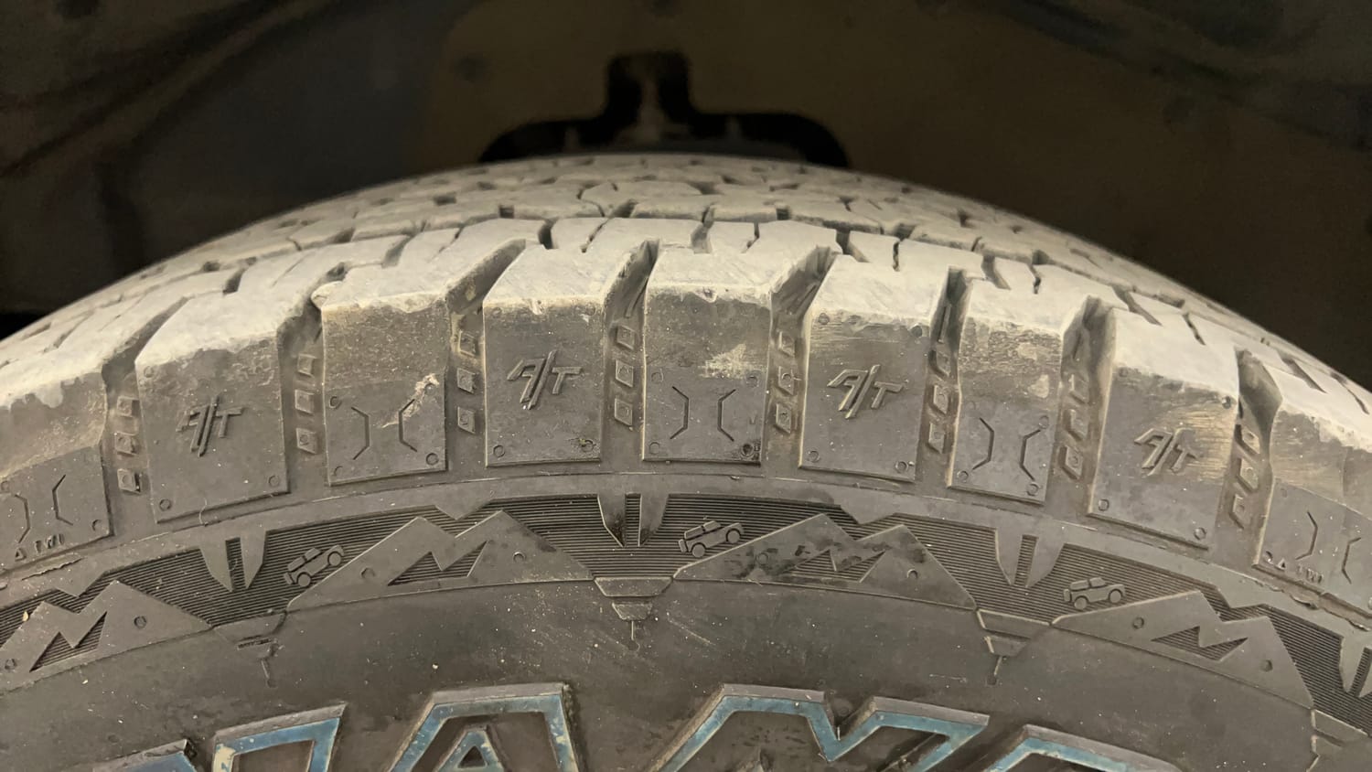 Used 2021 mahindra Thar LX Hard Top Diesel MT 4WD Diesel Manual tyres LEFT FRONT TYRE TREAD VIEW