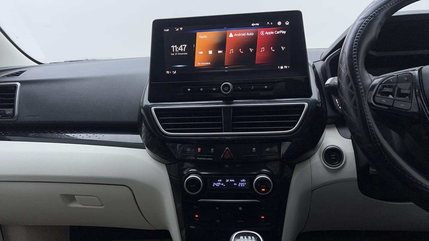 Used 2024 Mahindra XUV 3XO AX5 1.5 Diesel Diesel Manual interior MUSIC SYSTEM & AC CONTROL VIEW