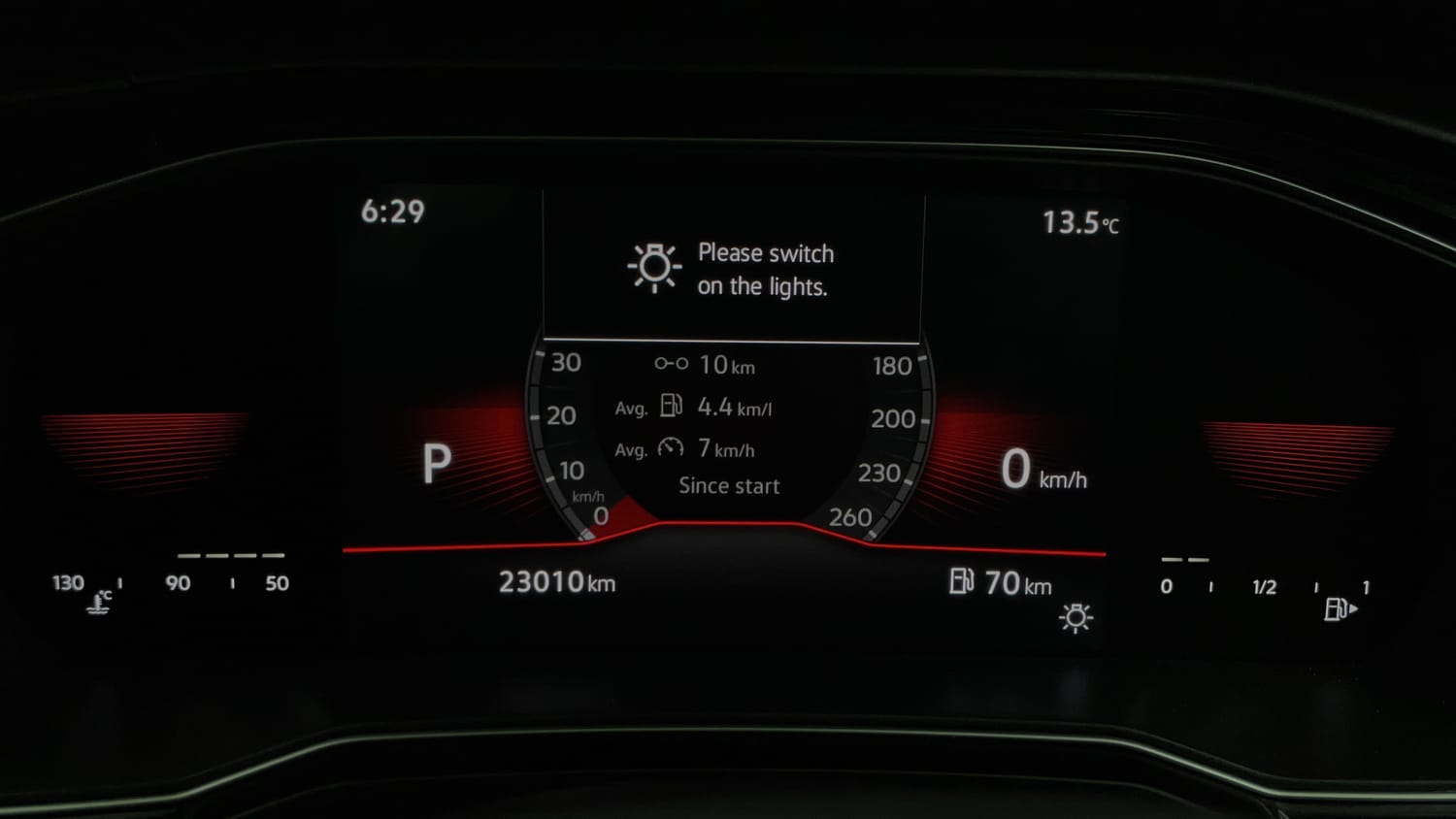 Used 2022 Volkswagen Virtus GT Plus 1.5 TSI EVO DSG Petrol Automatic interior CLUSTERMETER VIEW