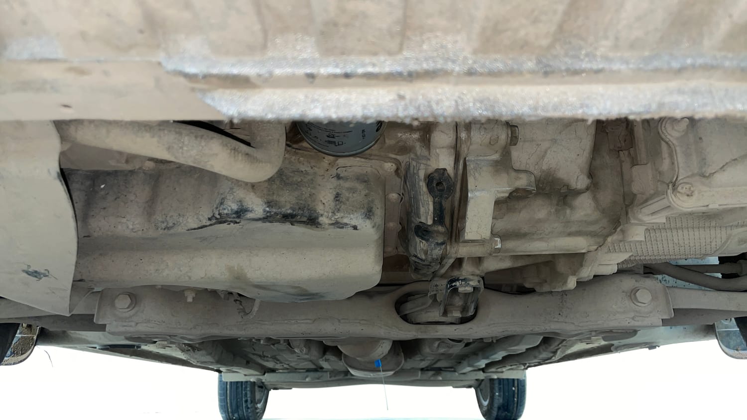 Used 2022 Volkswagen Virtus GT Plus 1.5 TSI EVO DSG Petrol Automatic extra FRONT LEFT UNDERBODY VIEW