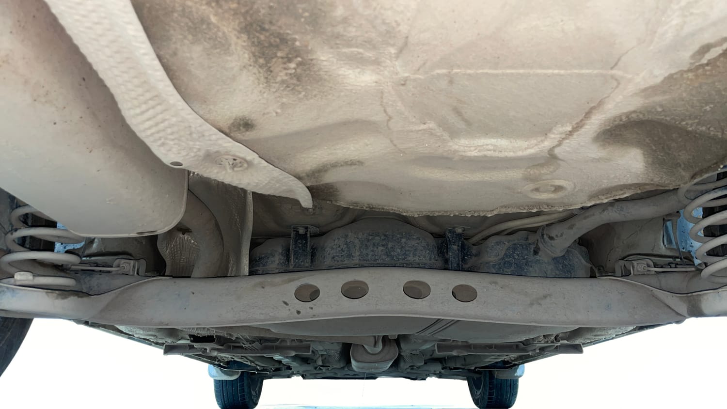 Used 2022 Volkswagen Virtus GT Plus 1.5 TSI EVO DSG Petrol Automatic extra REAR UNDERBODY VIEW (TAKEN FROM REAR)