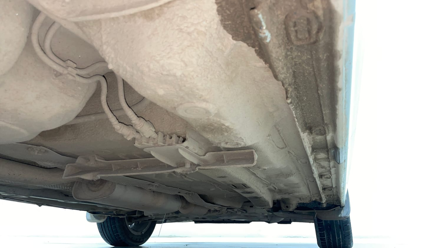 Used 2022 Volkswagen Virtus GT Plus 1.5 TSI EVO DSG Petrol Automatic extra REAR RIGHT UNDERBODY VIEW