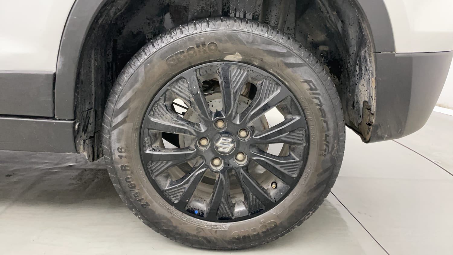 Used 2022 Maruti Suzuki Vitara Brezza ZXi AT SHVS Petrol Automatic tyres LEFT REAR TYRE RIM VIEW