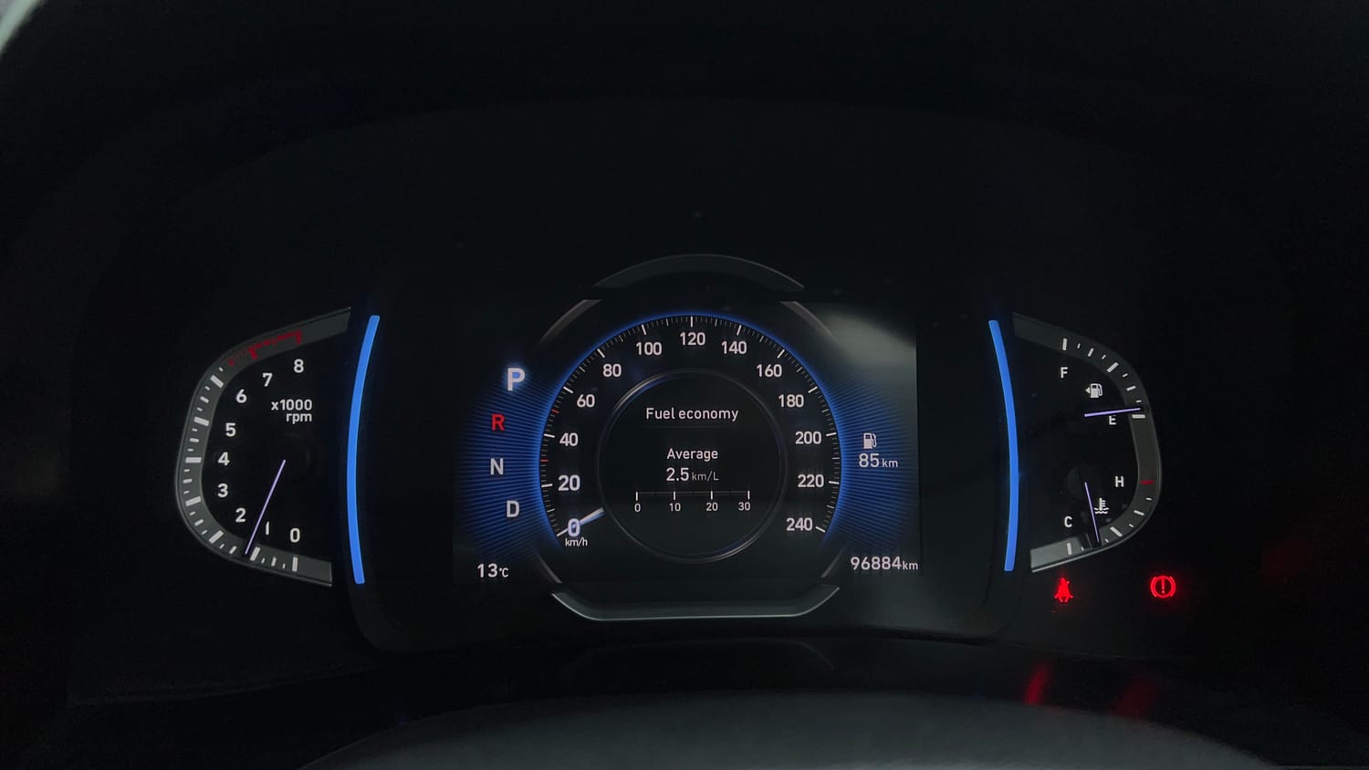 Used 2020 Hyundai Creta SX (O) 1.4 Turbo 7 DCT Petrol Automatic interior CLUSTERMETER VIEW