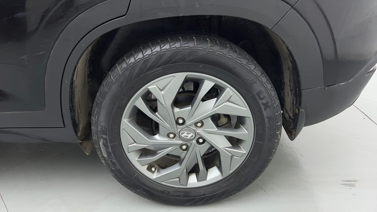 Used 2020 Hyundai Creta SX (O) 1.4 Turbo 7 DCT Petrol Automatic tyres LEFT REAR TYRE RIM VIEW