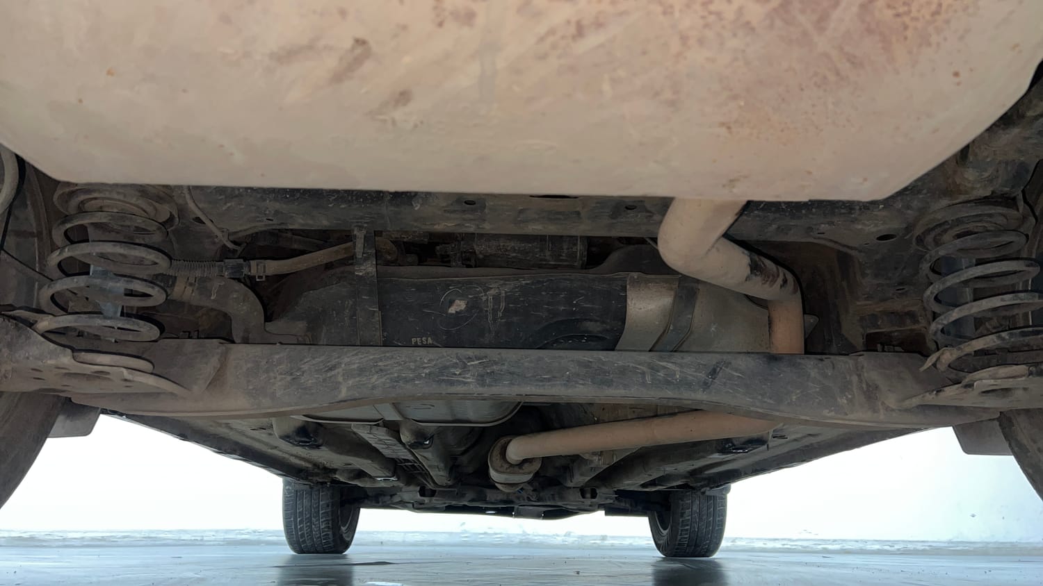 Used 2020 Hyundai Creta SX (O) 1.4 Turbo 7 DCT Petrol Automatic extra REAR UNDERBODY VIEW (TAKEN FROM REAR)