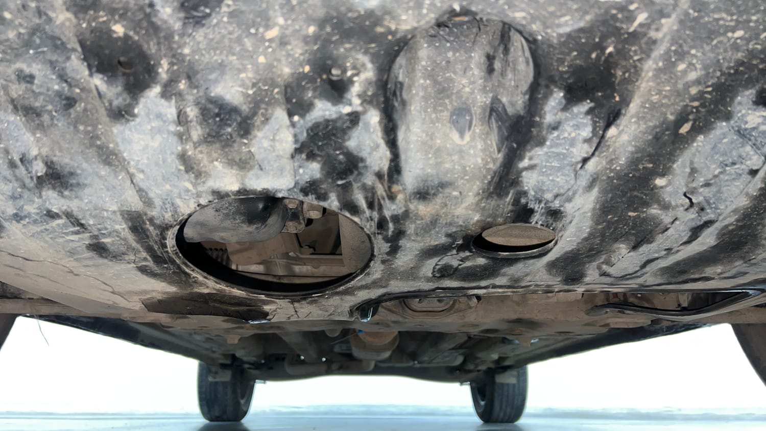 Used 2020 Hyundai Creta SX (O) 1.4 Turbo 7 DCT Petrol Automatic extra FRONT LEFT UNDERBODY VIEW