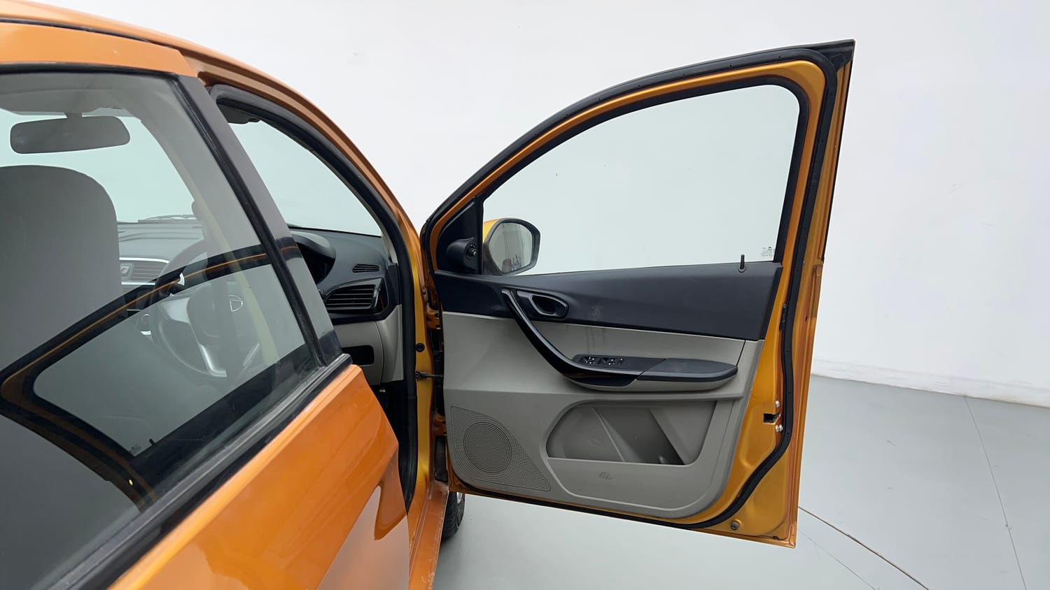 Used 2016 Tata Tiago Revotron XT Petrol Manual interior RIGHT FRONT DOOR OPEN VIEW