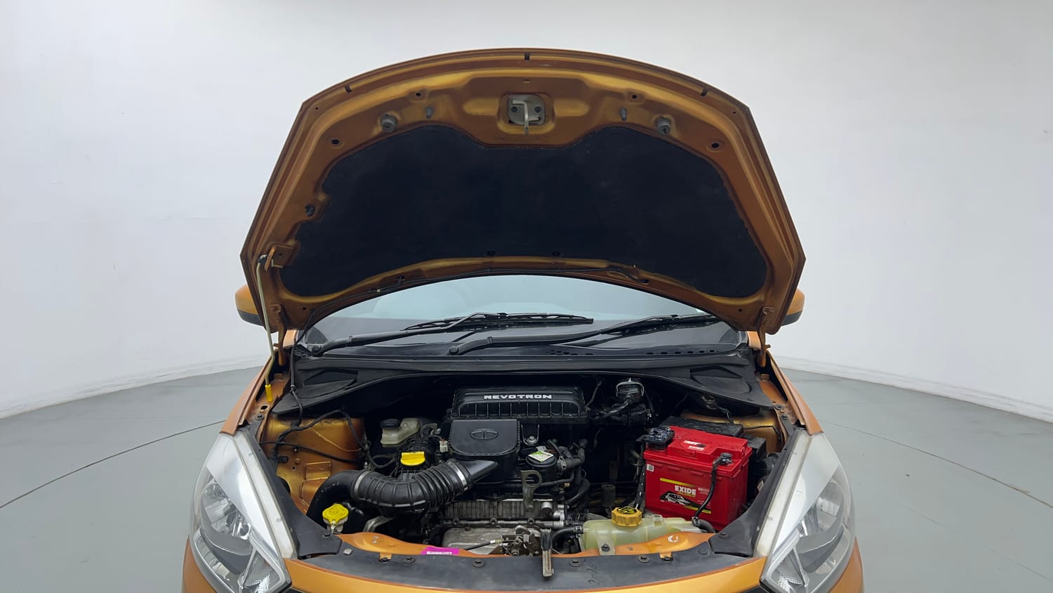 Used 2016 Tata Tiago Revotron XT Petrol Manual engine ENGINE & BONNET OPEN FRONT VIEW