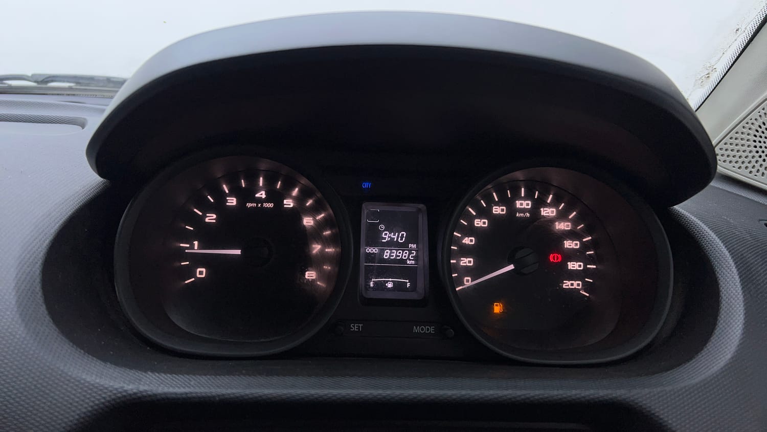 Used 2016 Tata Tiago Revotron XT Petrol Manual interior CLUSTERMETER VIEW