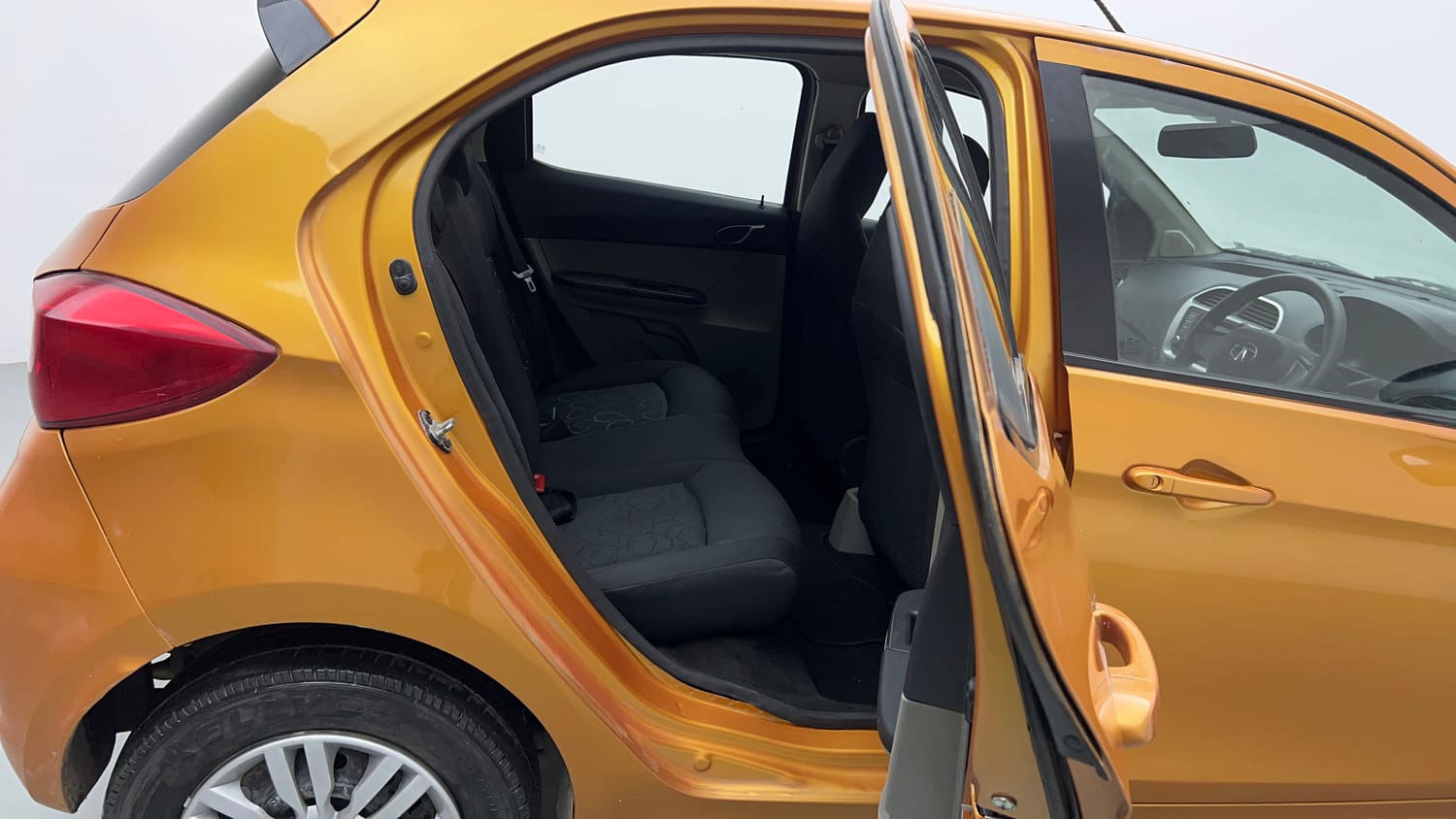 Used 2016 Tata Tiago Revotron XT Petrol Manual interior RIGHT SIDE REAR DOOR CABIN VIEW