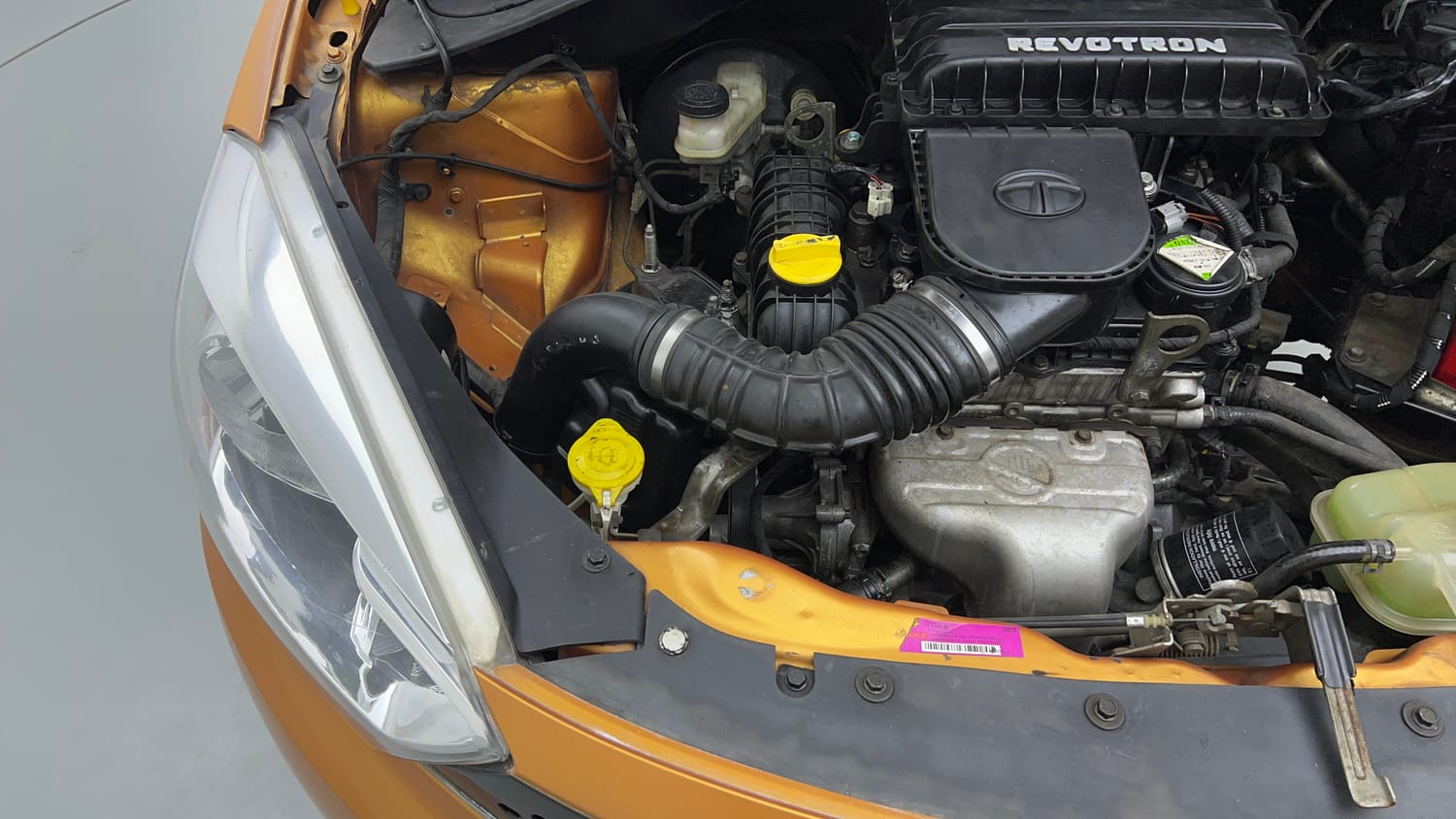 Used 2016 Tata Tiago Revotron XT Petrol Manual engine ENGINE RIGHT SIDE VIEW